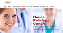 Desktop Screenshot of flradiologycenters.com
